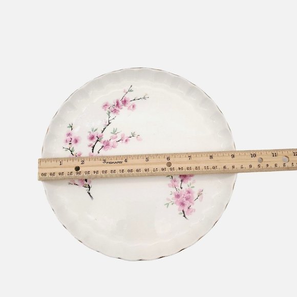 1948 Peach Blossom Dinner Plate W.S. George Serving Bolero Replacement Pink Flow - Picture 5 of 6